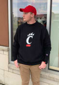 Champion Mens Black Cincinnati Bearcats Reverse Weave Crew Sweatshirt