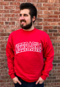 Nebraska Cornhuskers Champion Arch Crew Sweatshirt - Red
