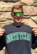 North Texas Mean Green Champion Arch Crew Sweatshirt - Charcoal