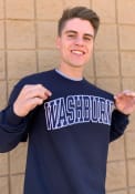 Washburn Ichabods Champion Arch Crew Sweatshirt - Navy Blue