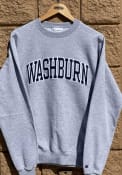 Washburn Ichabods Champion Arch Crew Sweatshirt - Grey
