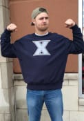 Xavier Musketeers Champion Reverse Weave Crew Sweatshirt - Navy Blue
