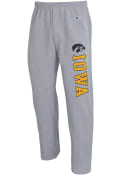 Iowa Hawkeyes Champion Open Bottom Sweatpants - Grey