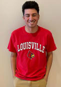 Louisville Cardinals Champion Mascot T Shirt - Red