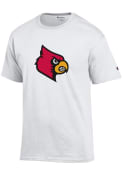 Louisville Cardinals Champion Big Logo T Shirt - White