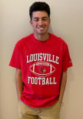 Louisville Cardinals Champion Football T Shirt - Red