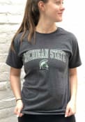 Champion Michigan State Spartans Charcoal Arch Mascot Tee