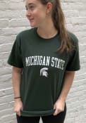 Champion Michigan State Spartans Green Arch Mascot Tee
