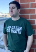 Champion Michigan State Spartans Green Go Green Go White Tee