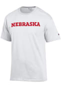 Champion Nebraska Cornhuskers White Slogan Tee