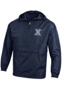 Xavier Musketeers Champion Primary Logo Light Weight Jacket - Navy Blue