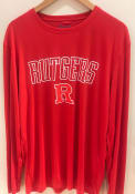 Champion Rutgers Scarlet Knights Red Athletic Long Sleeve Tee Tee