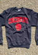 Champion Mens Charcoal Cincinnati Bearcats Seal Crew Sweatshirt