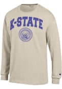 Champion Mens Oatmeal K-State Wildcats Official Seal T Shirt