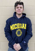 Champion Michigan Wolverines Navy Blue Official Seal Hoodie