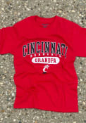 Cincinnati Bearcats Red Grandpa Champion Short Sleeve T Shirt
