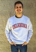Oklahoma Sooners Champion Reverse Weave Crew Sweatshirt - Grey