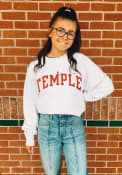 Temple Owls Champion Reverse Weave Crew Sweatshirt - Grey