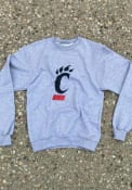 Cincinnati Bearcats Champion Big Logo Crew Sweatshirt - Grey