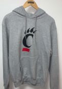 Champion Mens Grey Cincinnati Bearcats Big Logo Hooded Sweatshirt