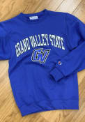 Grand Valley State Lakers Champion Arch Mascot Crew Sweatshirt - Blue