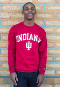 Indiana Hoosiers Champion Arch Mascot Crew Sweatshirt - Crimson