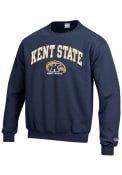Kent State Golden Flashes Champion Arch Mascot Crew Sweatshirt - Navy Blue
