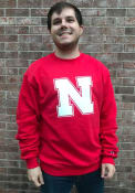 Nebraska Cornhuskers Champion Big Logo Crew Sweatshirt - Red