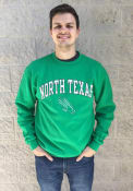 North Texas Mean Green Champion Arch Mascot Crew Sweatshirt - Green