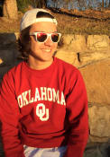 Oklahoma Sooners Champion Arch Mascot Crew Sweatshirt - Crimson
