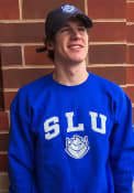 Saint Louis Billikens Champion Arch Mascot Crew Sweatshirt - Blue