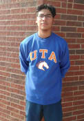UTA Mavericks Champion Arch Mascot Crew Sweatshirt - Blue