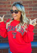 Texas Tech Red Raiders Champion Arch Mascot Crew Sweatshirt - Red