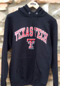 Texas Tech Red Raiders Champion Arch Mascot Hooded Sweatshirt - Black