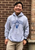 Villanova Wildcats Champion Arch Mascot Hooded Sweatshirt - Grey