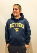 West Virginia Mountaineers Champion Arch Mascot Hooded Sweatshirt - Navy Blue
