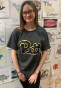 Pitt Panthers Champion Primary T Shirt - Charcoal