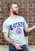 K-State Wildcats Champion Official Seal T Shirt - Grey