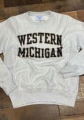 Western Michigan Broncos Champion Reverse Weave Crew Sweatshirt - Grey