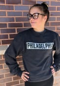 Philadelphia Wordmark Crew Sweatshirt - Grey