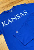 Kansas Jayhawks Champion Rally Loud T Shirt - Blue