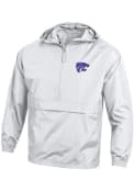 Champion Mens White K-State Wildcats Logo Light Weight Jacket
