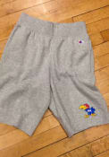Kansas Jayhawks Champion Rochester Fleece Shorts - Grey