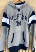 Michigan Wolverines Champion Super Fan Pullover Hooded Sweatshirt - Grey