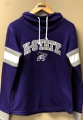 K-State Wildcats Womens Champion Super Fan Cowl Crew Sweatshirt - Purple