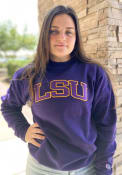 LSU Tigers Champion Arch Crew Sweatshirt - Purple