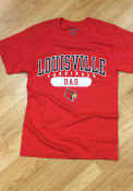 Louisville Cardinals Champion Dad Graphic T Shirt - Red
