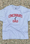 Cincinnati Bearcats Grey Dad Graphic Champion Short Sleeve T Shirt