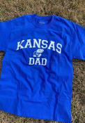 Kansas Jayhawks Champion Dad Graphic T Shirt - Blue