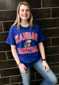 Kansas Jayhawks Champion Basketball T Shirt - Blue